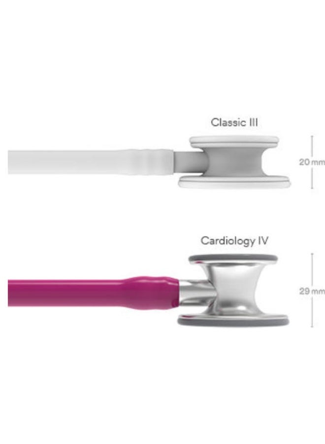 ثري أم ليتمان سماعة تشخيصية 3M™ Littmann ® Cardiology IV™، 69 سم (أحمر وردي 6158) - Image 3