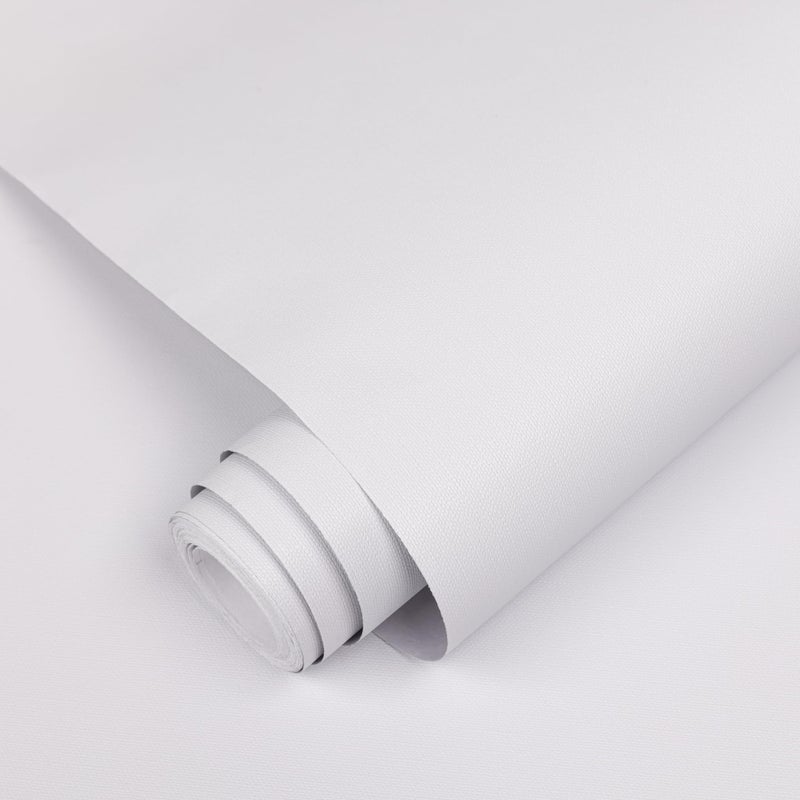 Abyssaly White Peel and Stick Wallpaper Matte White Wall Paper SelfAdhesive and Removable Decorative Contact Paper for CabinetsCountertopsShelve 157 in X 196 in - Image 2