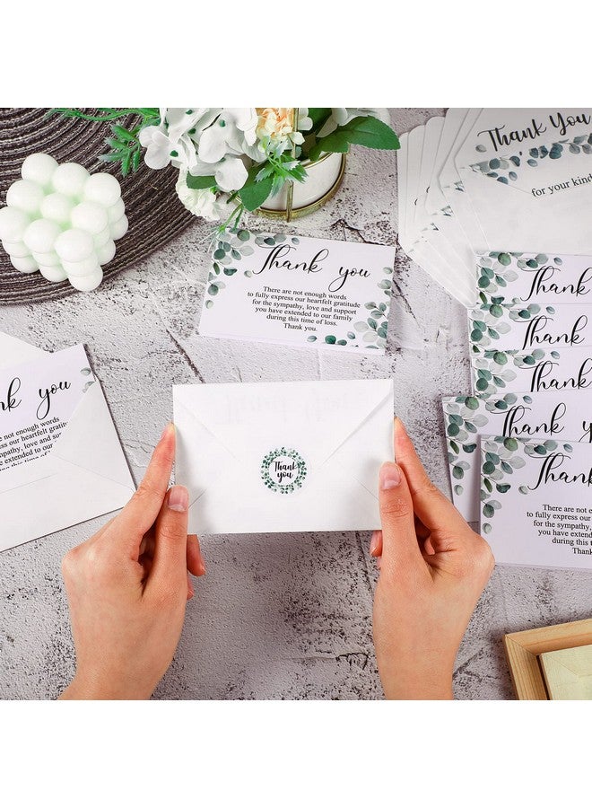 مارسبارك 25 حزمة من بطاقات شكر التعاطف، بطاقات شكر الجنازة مع مغلفات وبطاقة تذكارية للرسائل مع ملصقات، بطاقات الفجيعة الخضراء لأصدقاء عائلة الجنازة والأحباء، الاحتفال بالحياة - Image 5