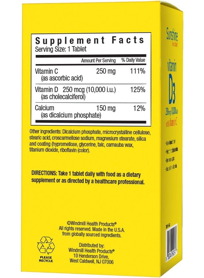 SUN SHINE Sunshine Vitamin D 10,000 IU, Healthy and Strong Bones, 30 Servings - Image 5
