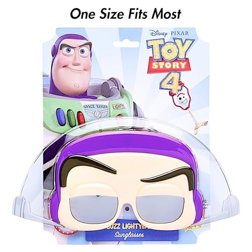 Sun-Staches Toy Story Buzz Lightyear Sunglasses UV400, Disney Costume Accessory Mask One Size Fits Most - Image 3