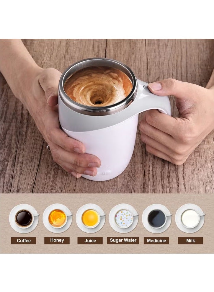 Self Stirring Coffee Mug,Electric Self Mixing Mug, Rechargeable Stirring Mug Auto Magnetic Mug Portable Self Stirring Mug,Stainless Steel Cup Coffee Powder /Milk /Tea /Cocoa /Protein Powder - Image 2