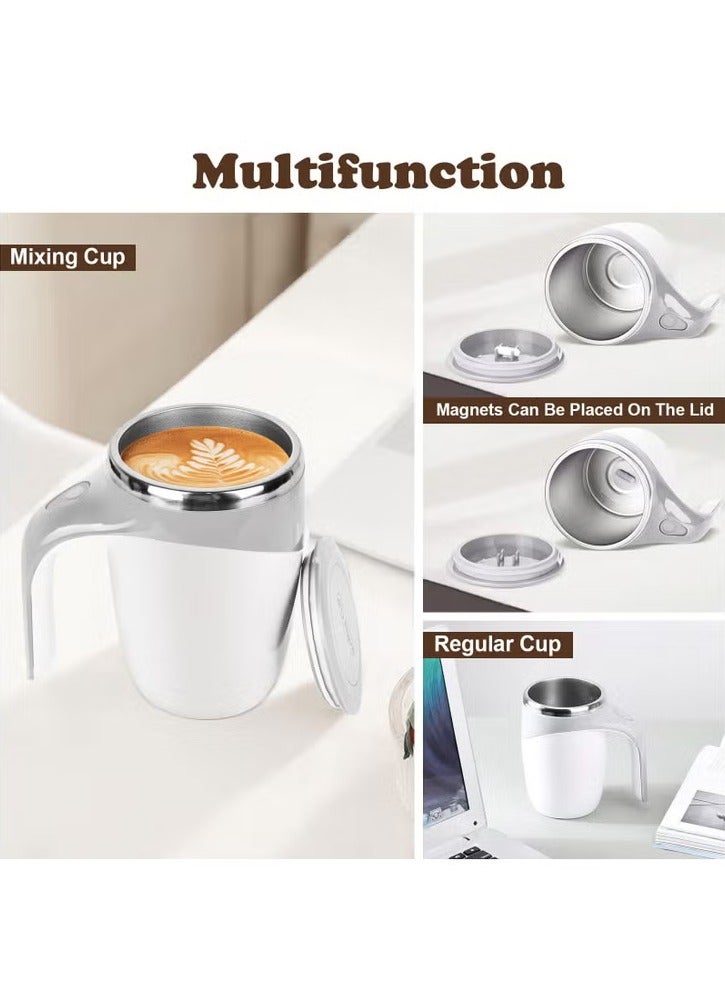 Self Stirring Coffee Mug,Electric Self Mixing Mug, Rechargeable Stirring Mug Auto Magnetic Mug Portable Self Stirring Mug,Stainless Steel Cup Coffee Powder /Milk /Tea /Cocoa /Protein Powder - Image 5