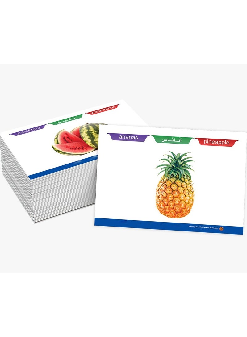 Series Of Educational Cards Vegetables And Fruits - Image 4