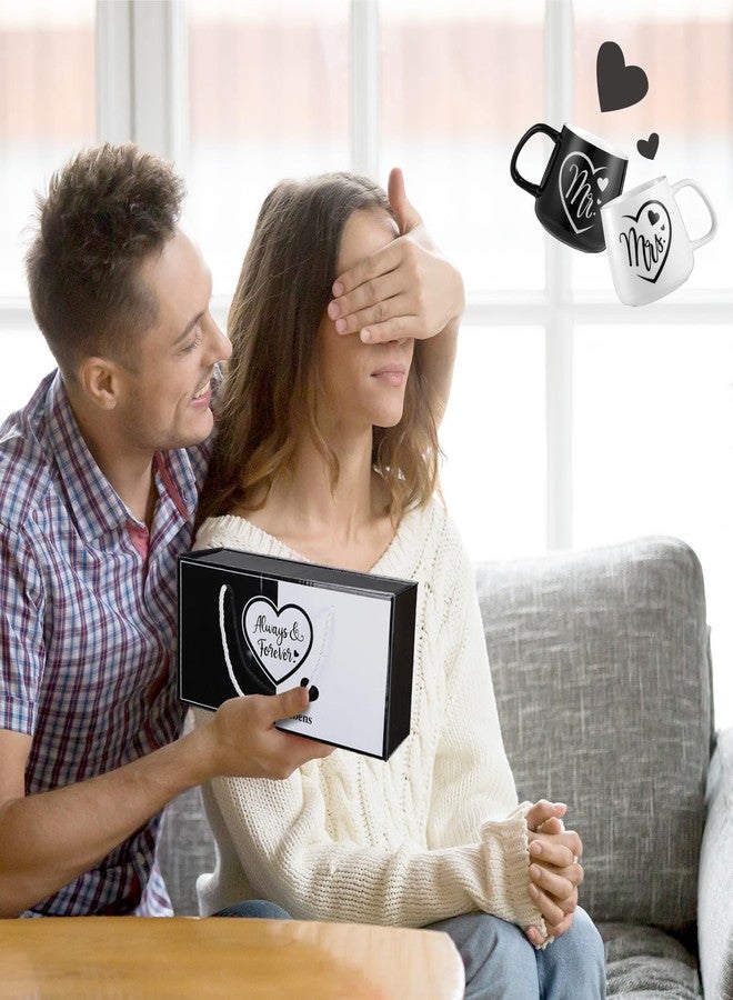 LIHAO Mr And Mrs Mugs Set of 2, Couple Coffee Mugs for Wedding, Engagement, Anniversary, Valentine's Day, His And Her Wedding, Marriage Gifts - Image 5