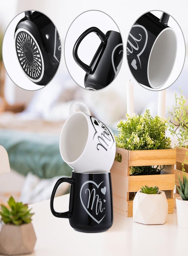 LIHAO Mr And Mrs Mugs Set of 2, Couple Coffee Mugs for Wedding, Engagement, Anniversary, Valentine's Day, His And Her Wedding, Marriage Gifts - Image 3