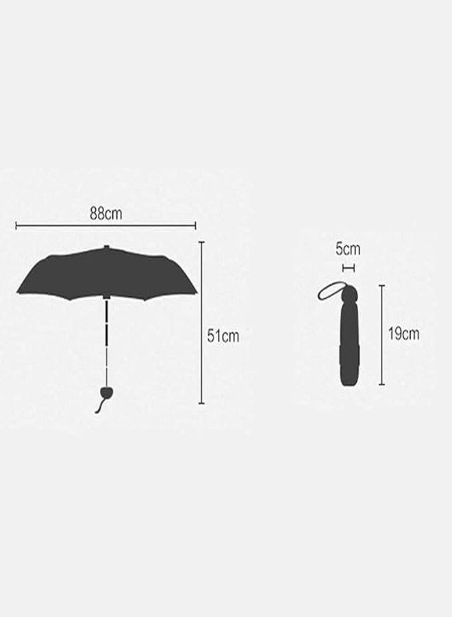 SAKSAA Compact Capsule Umbrella - Mini Pocket Size, Lightweight, UV Protection, Windproof, Waterproof Folding Umbrella for Travel, Women, Men, Kids - Stylish & Portable - Image 4