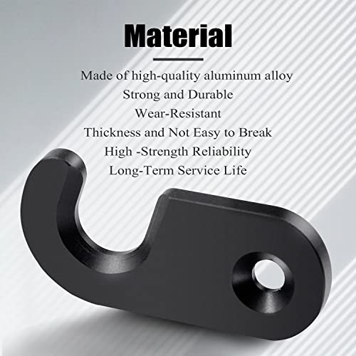 PEATOVIE Sun Visor Repair Kit Upgrade Aluminum Upgrade Compatible for 2018-2022 Wrangler JK Gladiator (2 Pack)-Small - Image 2