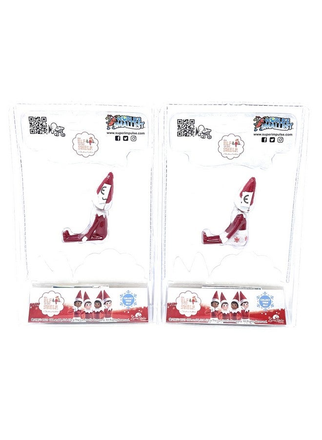 Worlds Smallest World's Smallest Elf on The Shelf Bundle Set of 2 Boy and Girl Light Tone - 4 Inches Tall! - Image 3