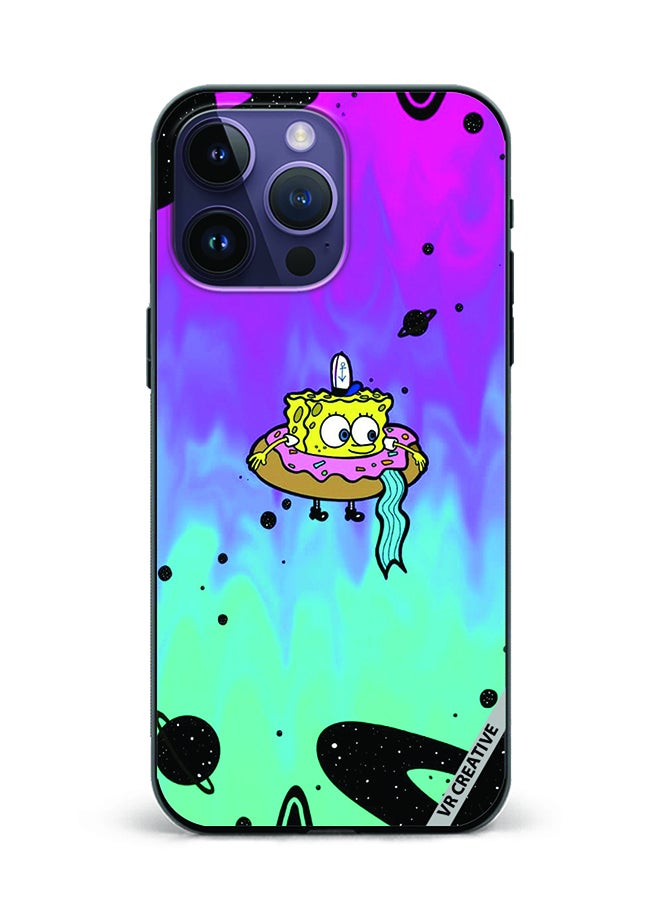 VR CREATIVE Protective Case Cover For Apple iPhone 16 Pro Max Spongebob Design Multicolour