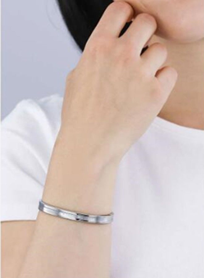DW Home men's and women's stainless steel silver bracelet - Image 4