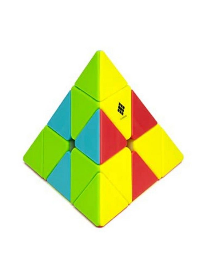 Cubelelo Drift Pyraminx Stickerless Magic Speedcube Puzzle Toy | Triangle Pyramid Shape Speedy Stress Buster Brainstorming Cubic Puzzle | Suitable For Boys Girls Kids Adults - Image 1