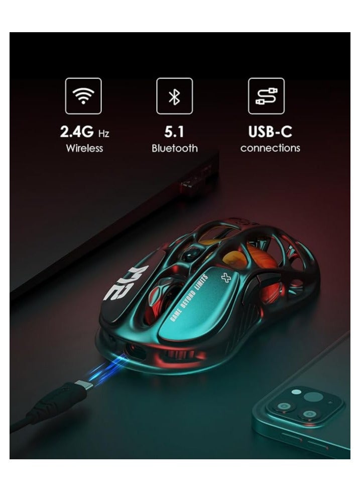 جرافا ستار Mercury M2 Gaming Mouse - MMO Computer Gaming Mouse with 26,000 dpi Optical Sensor - 78g Lightweight Hollow Design - 5 Programmable Buttons - 5 RGB Modes - Stealth Black - Image 5