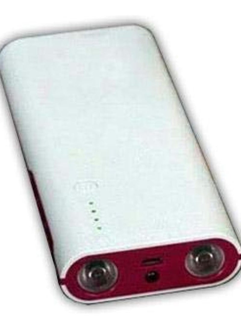 ⭐  Portable Power Bank with an actual capacity of 6000mAh, featuring 3 output ports to charge multiple phones. It also includes an emergency flashlight with 2 LED lights and comes with a Micro USB cable - Image 2