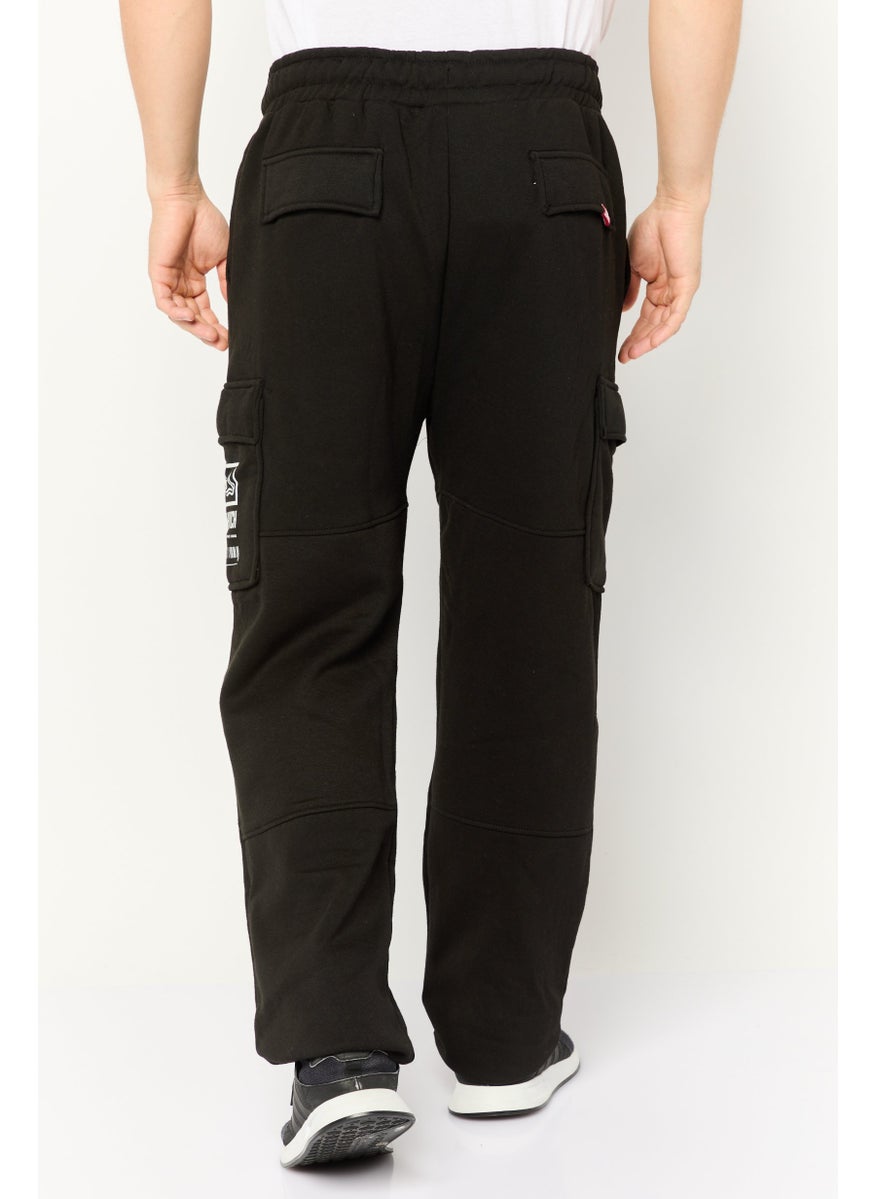 CROSSHATCH Men Sportswear Fit Outdoor Sweatpants, Black  - Image 4