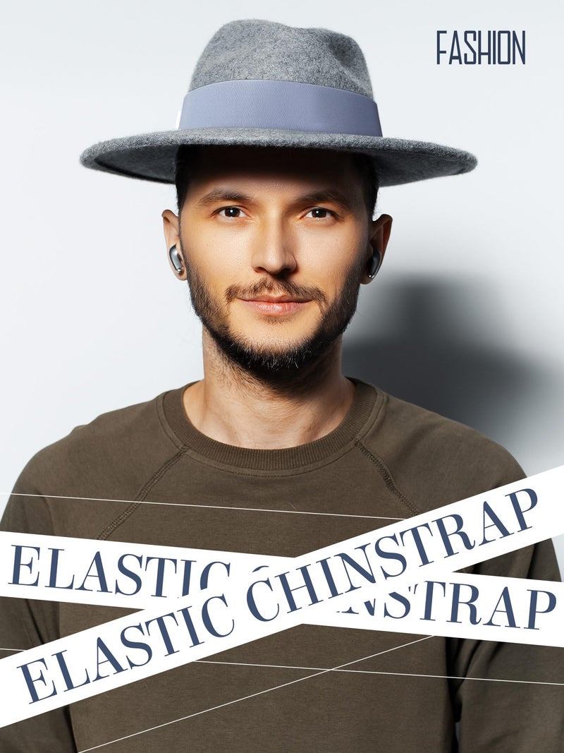 Yahenda 9 Pcs Stretchable Hat Band Ribbon Panama Western Cowboy Hat Bands Costume Headwear for Women Men(Classic Colors) - Image 4