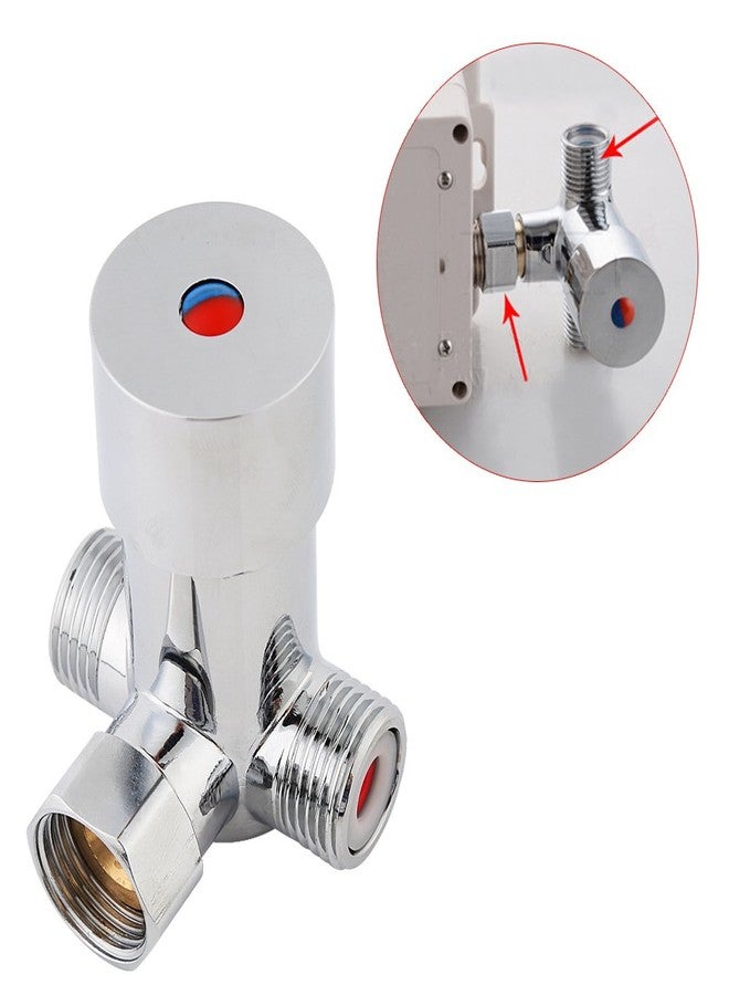 Dolphy G1/2 Hot & Cold Water Mixing Valve Temperature Control Mixer For Automatic Sensor Faucet - Brass - Image 5