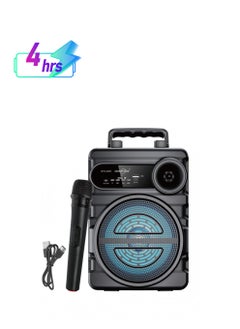 GREATNICE Portable Bluetooth Speaker, Wireless Speaker with Mic, Bass Speaker Support USB Charging/TF Card/FM Radio/RGB Light for Outdoor, Home, Beach, Travelling  - Image 1