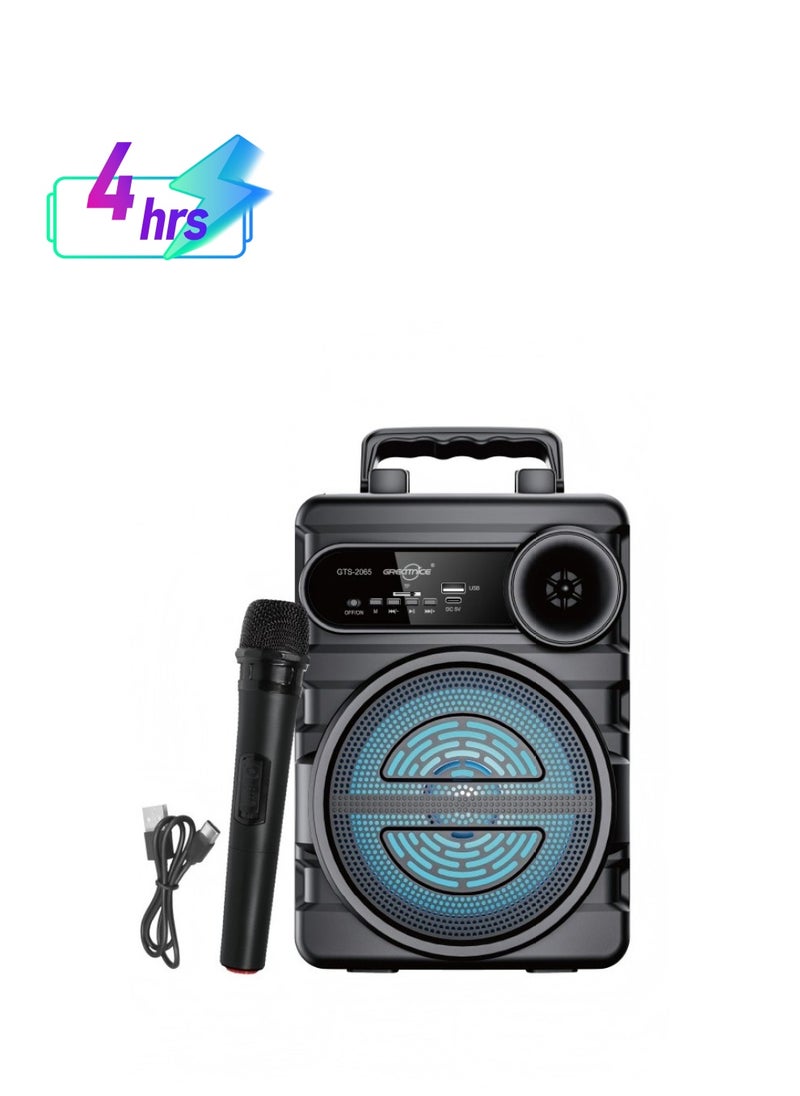 GREATNICE Portable Bluetooth Speaker, Wireless Speaker with Mic, Bass Speaker Support USB Charging/TF Card/FM Radio/RGB Light for Outdoor, Home, Beach, Travelling  - Image 1