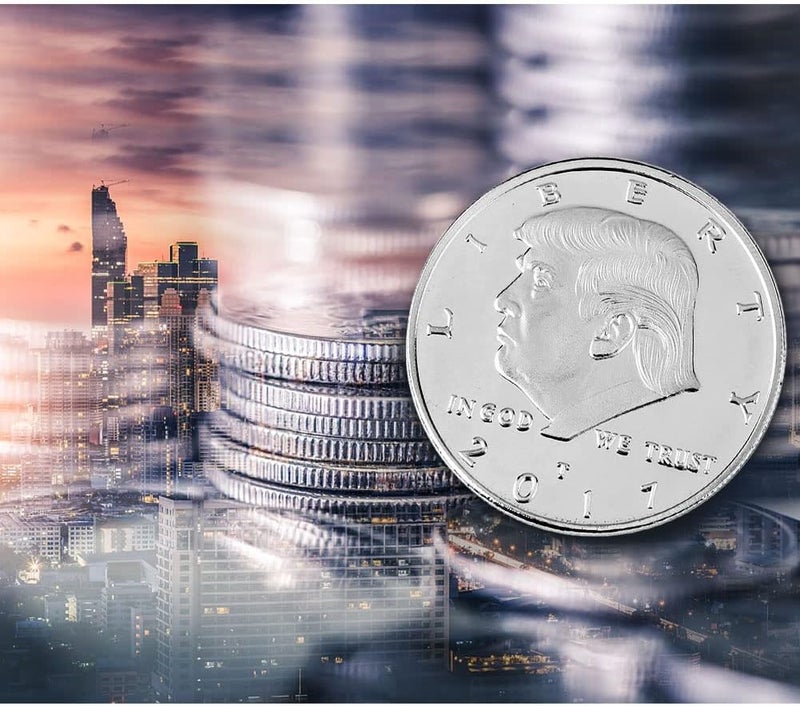 كلاراكو عملة دونالد ترامب الذهبية، عملة ذهبية قابلة للتحصيل مطلية بالذهب لعام ٢٠١٧، الرئيس الخامس والأربعون - عبوة واحدة (فضية) - Image 3