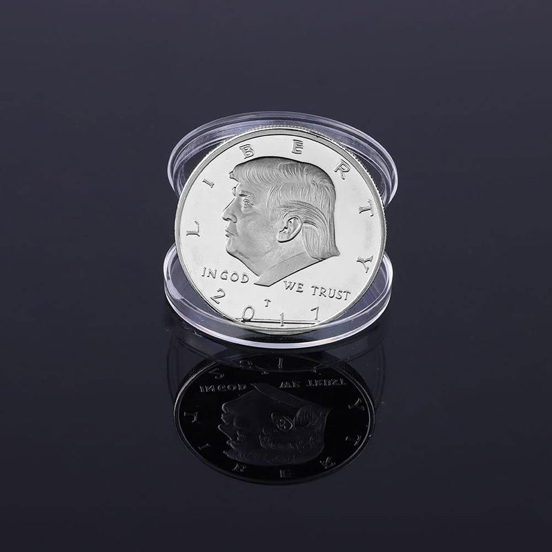 كلاراكو عملة دونالد ترامب الذهبية، عملة ذهبية قابلة للتحصيل مطلية بالذهب لعام ٢٠١٧، الرئيس الخامس والأربعون - عبوة واحدة (فضية) - Image 5