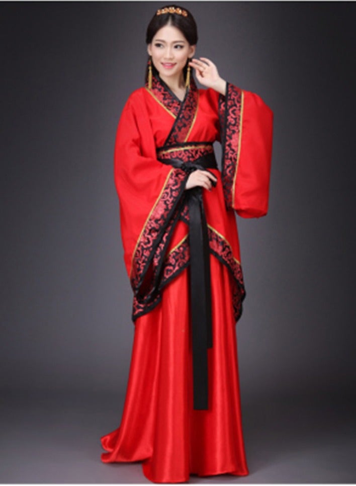 general Traditional Girl's Ancient Hanfu Costume - Elegant Princess Performance Dress for Stage, Cosplay & Cultural Events