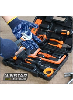 VINSTAR (Pack of 12 Pairs) Vinstar AutocareDotted Cotton Hand Gloves for Industrial and Indoor Use  - Image 4