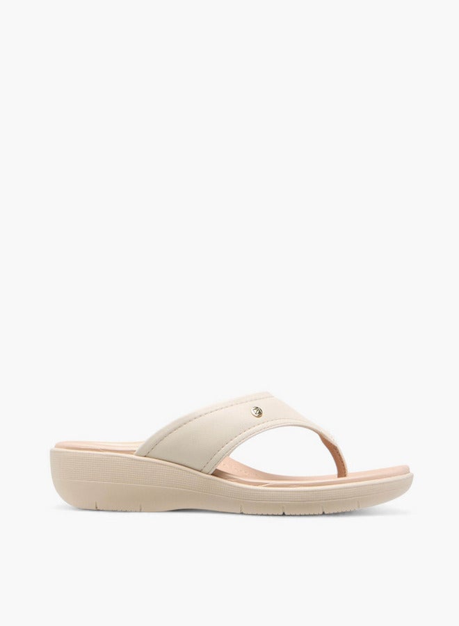Piccadilly Women's Solid Slip-On Thong Sandals  - Image 3