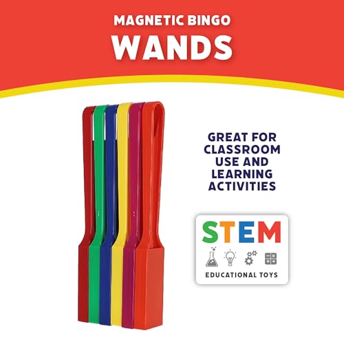 POPULAR PLAYTHINGS Magnetic Wands Set of 6 Colorful Magnet Wands for Science Experiments STEM Learning and Sensory Play Educational Magnets for Counting Sorting and Discovery - Image 5