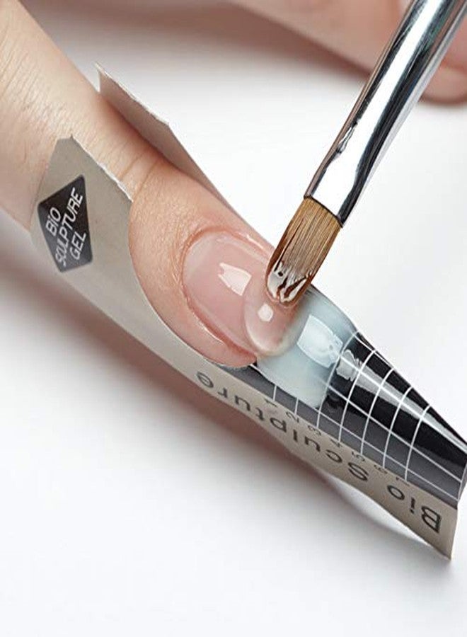 FOK 25 Pieces Nail Art Extension Tip Acrylic Nail/UV GEL Form Guide Sticker - Silver - Image 3