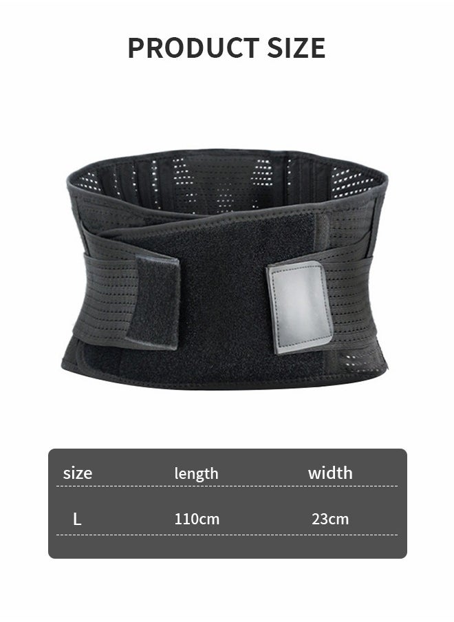 GROIC - Back Support for Lower Back Pain, Back Support Belt for Men and Women, Breathable Lower Back Support with Lumbar Pad, Lumbar Disc Relief for Lower Back Pain, Sciatica（L） - Image 1