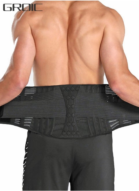 Back Support for Lower Back Pain, Back Support Belt for Men and Women, Breathable Lower Back Support with Lumbar Pad, Lumbar Disc Relief for Lower Back Pain, Sciatica（L）