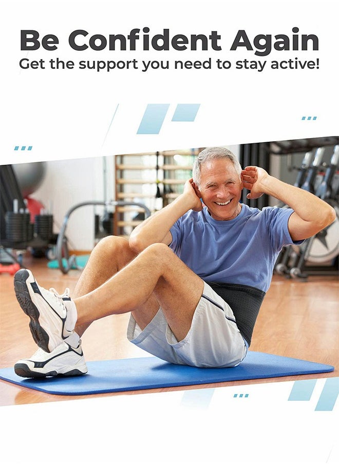 GROIC - Back Support for Lower Back Pain, Back Support Belt for Men and Women, Breathable Lower Back Support with Lumbar Pad, Lumbar Disc Relief for Lower Back Pain, Sciatica（L） - Image 1