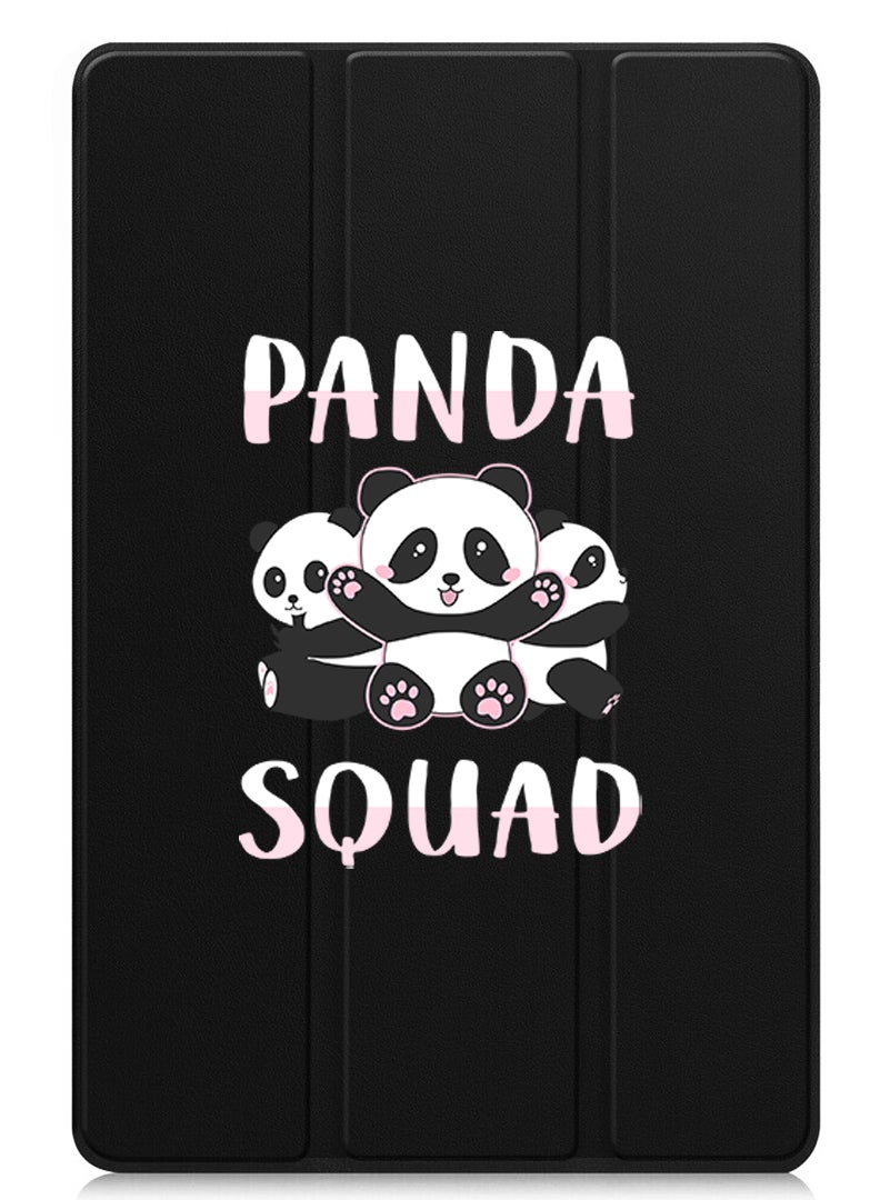 Theodor Protective Flip Case For Apple iPad Pro 11 (2024) With Trifold Stand Auto Wake Sleep Shockproof Cover Panda squad - Image 1