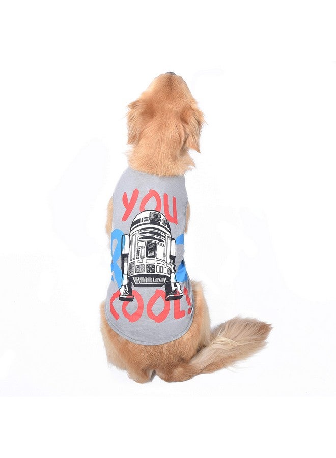 Star Wars for Pets 'You R2 Cool' Gray Dog Tank | Star Wars Dog Shirt for Large Dogs | Size X-Large | Soft, Cute, and Comfortable Dog Clothing and Apparel - Image 2