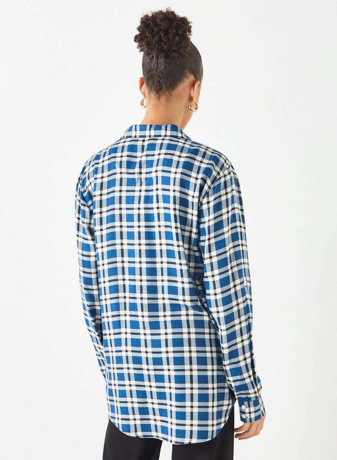 لي كوبر قميص كاروهات بأكمام طويلة وجيب من لي كوبر - Image 3