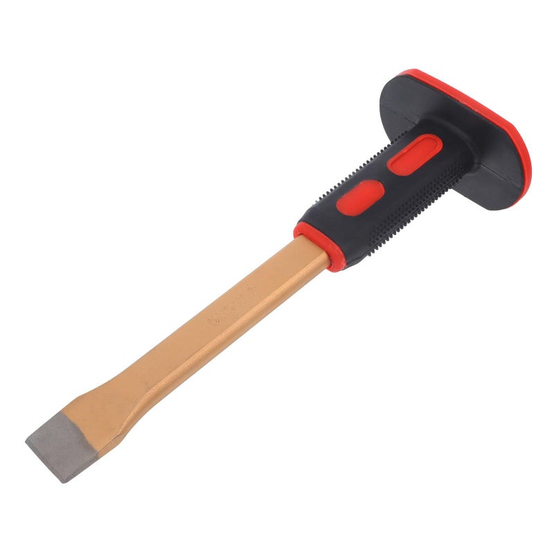 300mm Heavy Duty Masonry Chisel Flat Head with Hand Guard Tungsten Alloy Steel for Stone Concrete Woodworking - Image 2