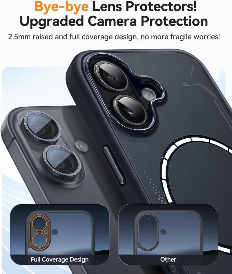 DIZORO Premium Magnetic Shockproof for iPhone 17 case, [Military Grade Drop Protection][Fit for MagSafe], Slim Anti-Fingerprint & Soft Touch Cover for iPhone 17,Natural Titanium - Image 3