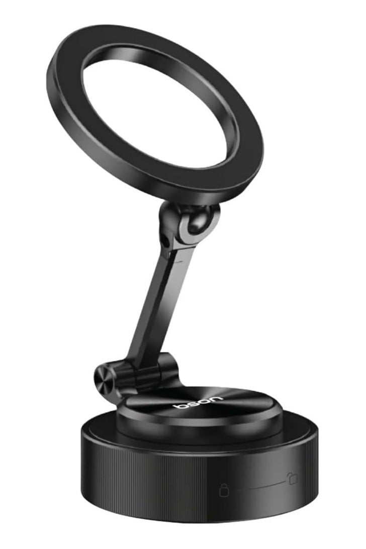 BSON حامل الهاتف ذو الشفط الفائق - قاعدة مغناطيسية مع شفط مفرغ، دوران 360°، تشغيل بيد واحدة وتوافق عالمي لمشاهدة آمنة داخل السيارة لجميع الأجهزة - Image 1