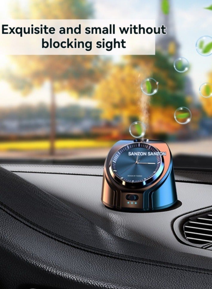 M MIAOYAN Creative Clock Car Air Freshener – Stylish Alloy Dashboard & Vent Clip Aroma Diffuser with Time Display - Image 4