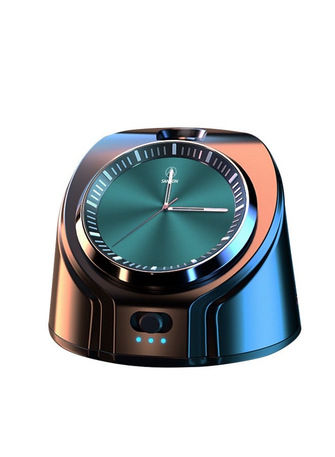 M MIAOYAN Creative Clock Car Air Freshener – Stylish Alloy Dashboard & Vent Clip Aroma Diffuser with Time Display - Image 1