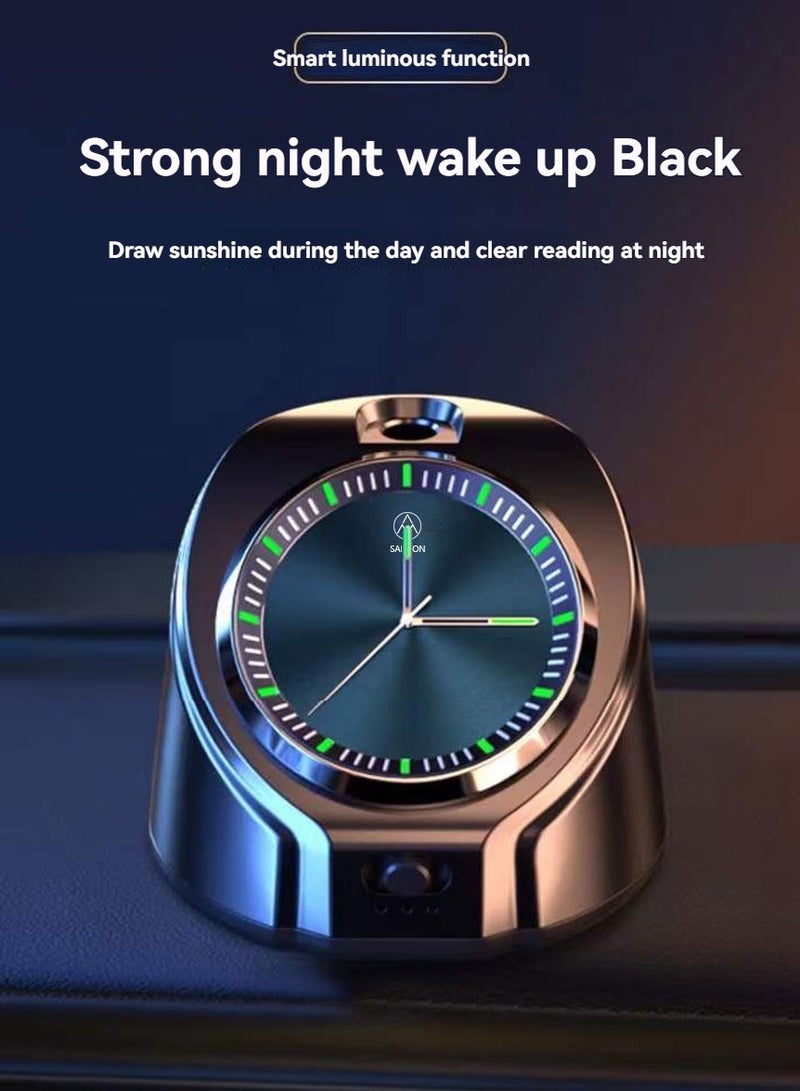 M MIAOYAN Creative Clock Car Air Freshener – Stylish Alloy Dashboard & Vent Clip Aroma Diffuser with Time Display - Image 2