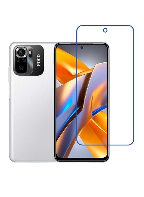 Tempered Glass Screen Protector Clear Designed For Xiaomi Poco M5s Full Screen Coverage And Bubble Free