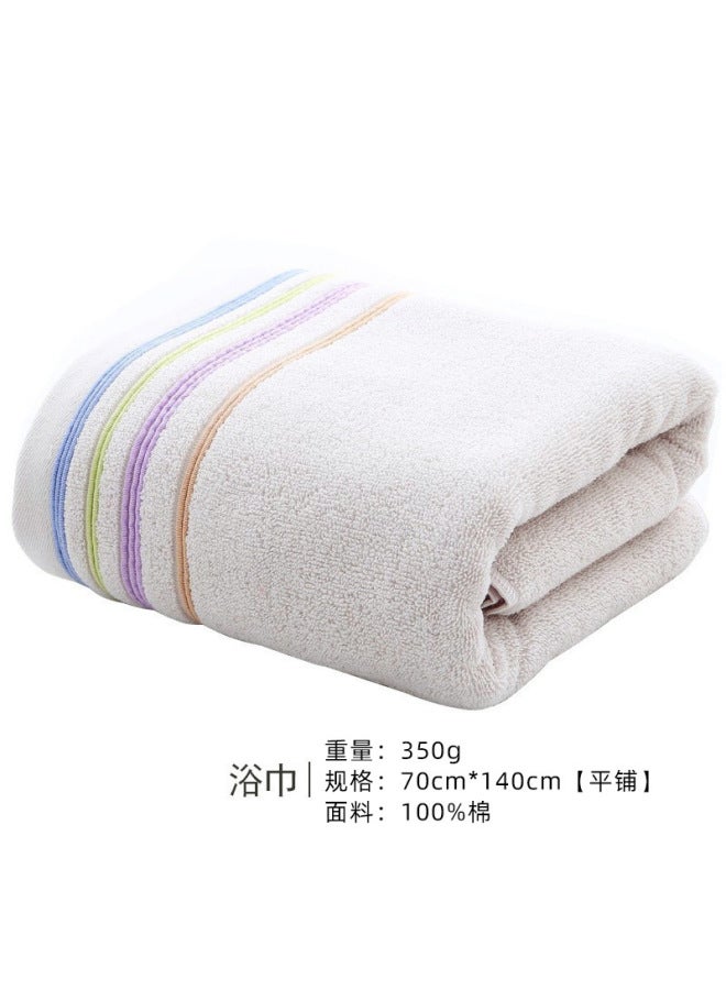 Bath Towel Pure Cotton Type A Thickeneded Adult Household Large Bath Towel Hotel Gift Bath Towel Manufacturer Can Be Embroidered Logo