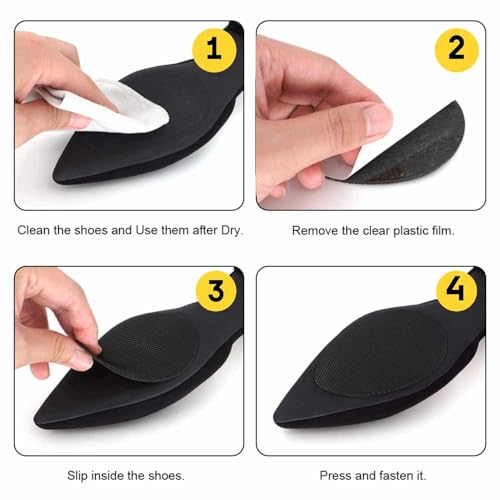 SlickFix Non-Slip Shoes Grips Adhesive slip resistant for shoes (Pack of 2 Pieces with heel grip) Anti slip shoe grips Suitable for Insole, Heels, Sneakers, Shoe Accessories for Men & Women. - Image 2