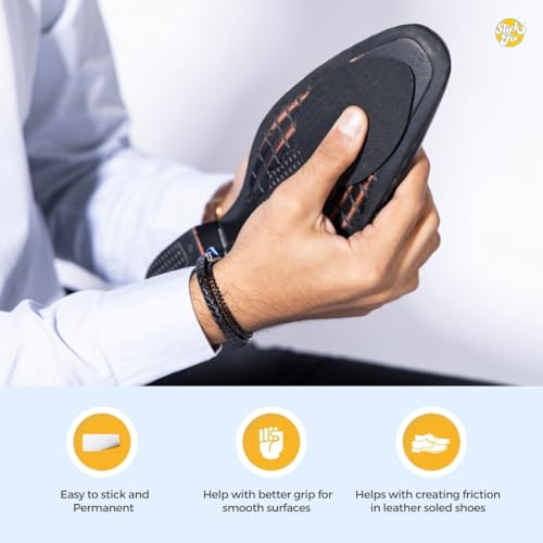 SlickFix Non-Slip Shoes Grips Adhesive slip resistant for shoes (Pack of 2 Pieces with heel grip) Anti slip shoe grips Suitable for Insole, Heels, Sneakers, Shoe Accessories for Men & Women. - Image 3