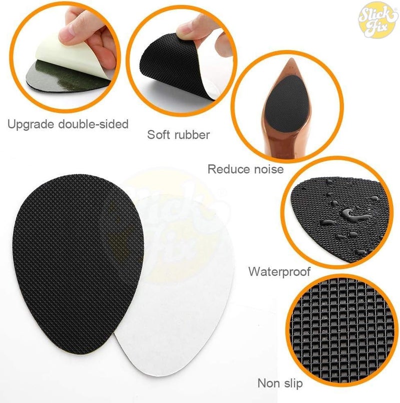 SlickFix Non-Slip Shoes Grips Adhesive slip resistant for shoes (Pack of 2 Pieces with heel grip) Anti slip shoe grips Suitable for Insole, Heels, Sneakers, Shoe Accessories for Men & Women. - Image 5