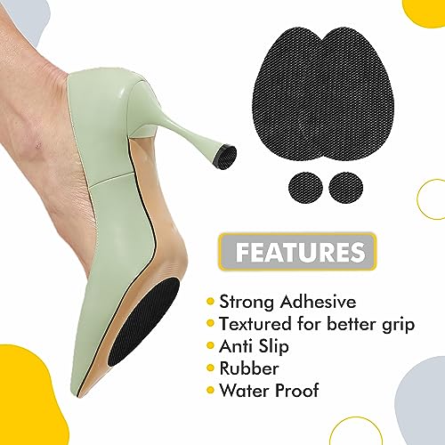 SlickFix Non-Slip Shoes Grips Adhesive slip resistant for shoes (Pack of 2 Pieces with heel grip) Anti slip shoe grips Suitable for Insole, Heels, Sneakers, Shoe Accessories for Men & Women. - Image 4