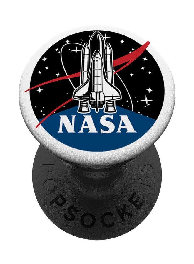 NASA Shuttle Launch with Logo and Stars PopSockets Adhesive PopGrip - Image 1