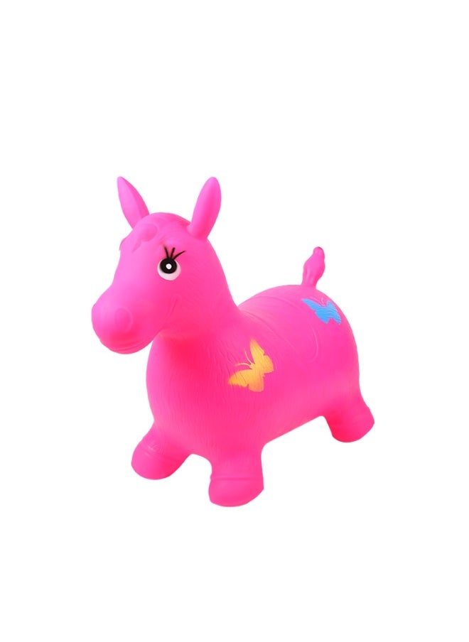 l'elefante Inflatable Animal Hopper Ride-On Toy for Kids – Bouncy Jumping Horse with Hand Pump, Durable PVC Material, Indoor & Outdoor Fun, Develops Balance & Coordination  - Image 1